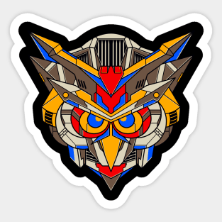 Owl Mecha 1 Sticker